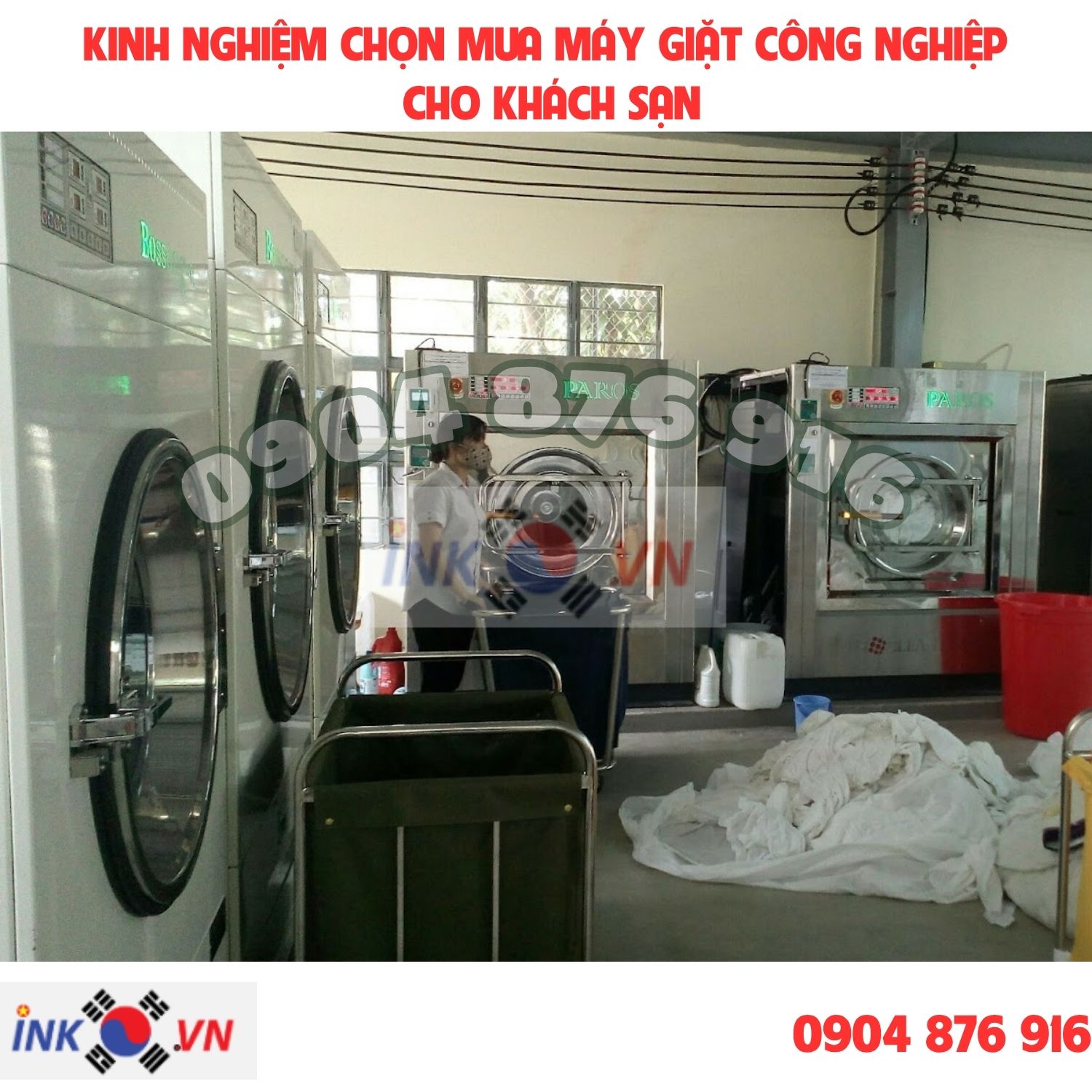 kinh nghiệm chọn máy giặt công nghiệp cho khách sạn